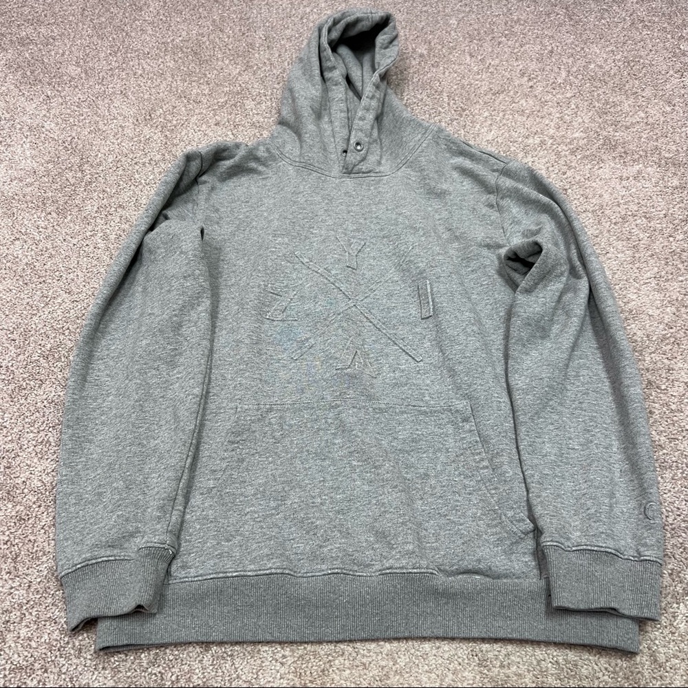 ZZZ By Zyia Women's Gray Long Sleeve Pullover Hoodie Size Medium